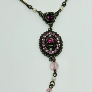 Avon Victoria Rose necklace and earrings